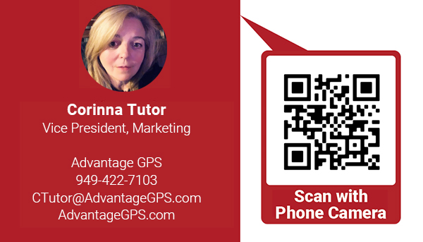 Corinna Tutor - Vice President, Marketing - Advantage GPS